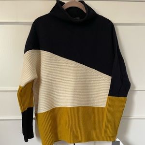 NEW French Connection Color Block Sweater.